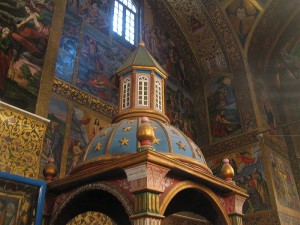 Inside Vank Cathedral, the Armenian Cathedral of the Holy Savior in Isfahan. Construction began in 1606 and was completed in the 1660s (Source: Wikipedia)